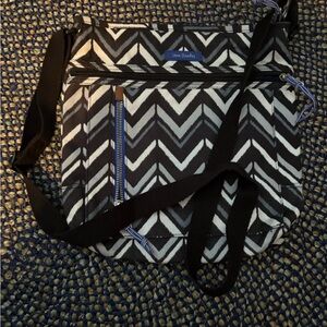 Vera Bradley Black and White Chevron Crossbody